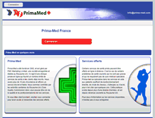 Tablet Screenshot of france.prima-med.com